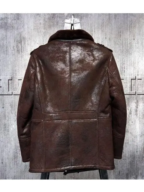 Pilot Sheepskin Shearling Leather Coat