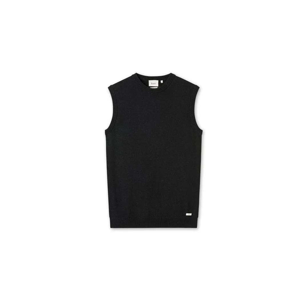 Rain Wool Vest (Black)