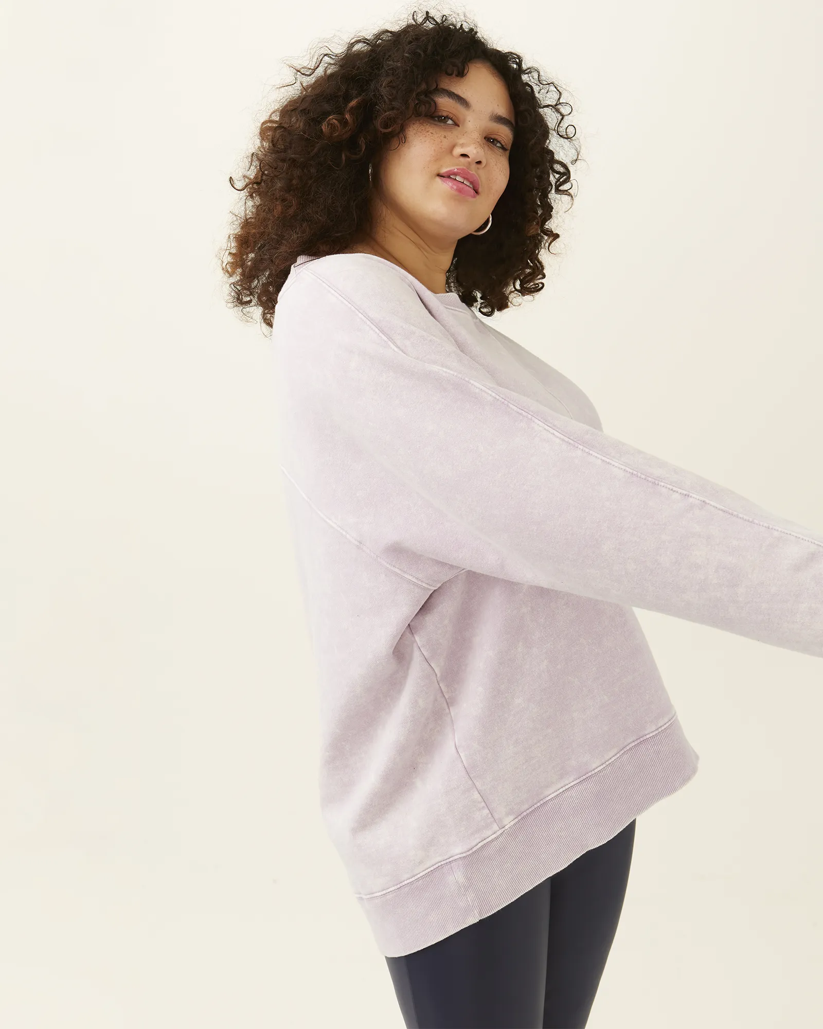 Reagan Fleece Pullover | Purple