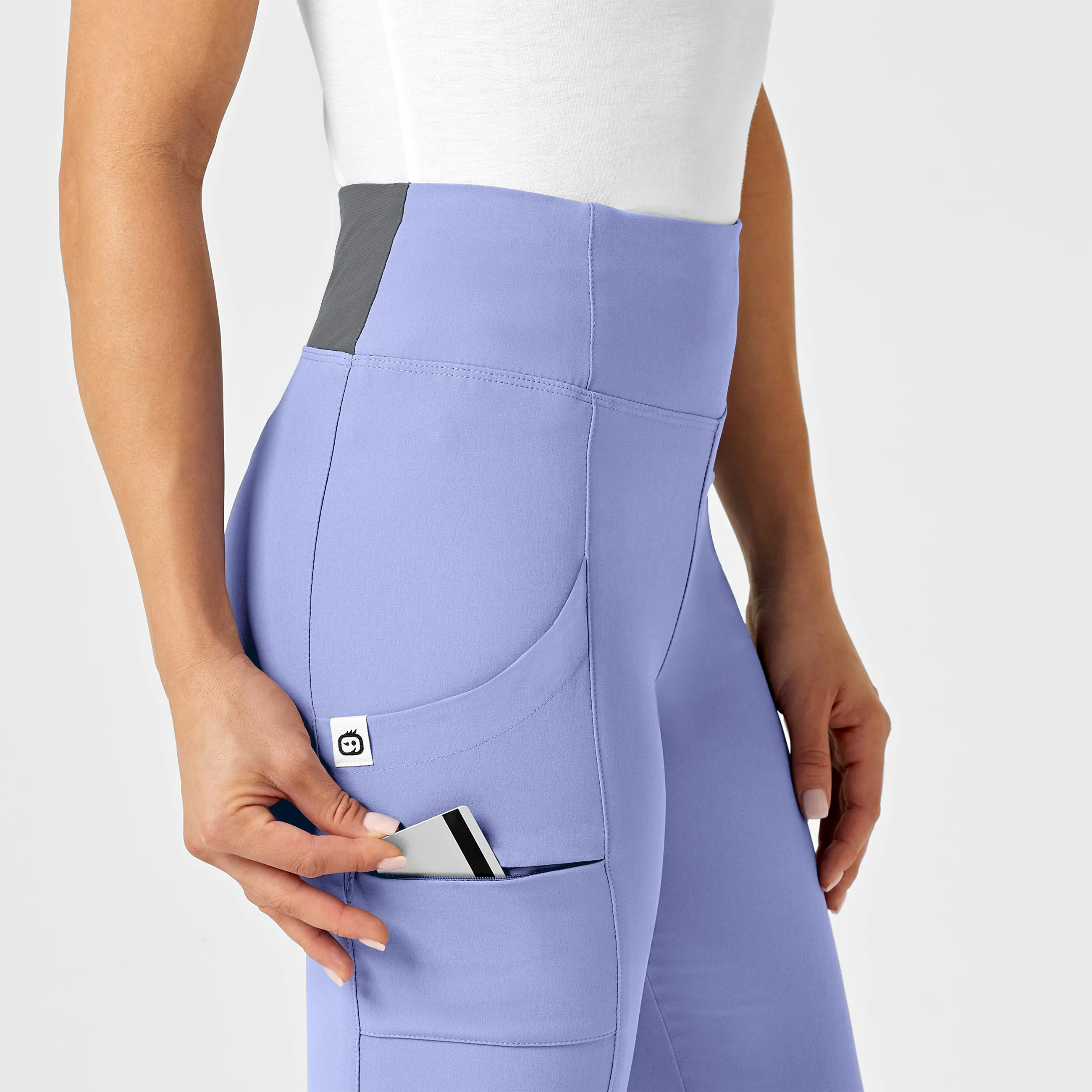 RENEW Women's High Waist Power Pant - Ceil Blue