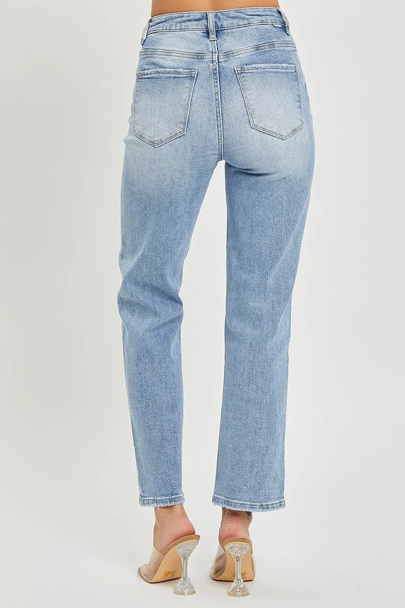 Risen Jeans - High Rise Crossover Tapered Jeans - RDP5060