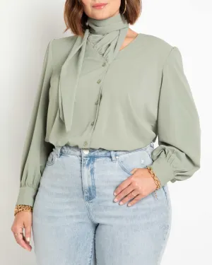 Rory Button Front Blouse | Laurel Wreath