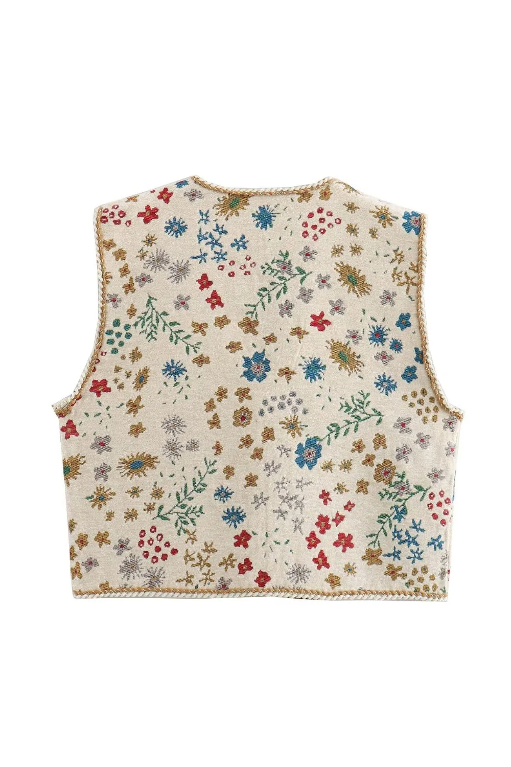 'Rosie' Casual Jacquard Vest Tank Top