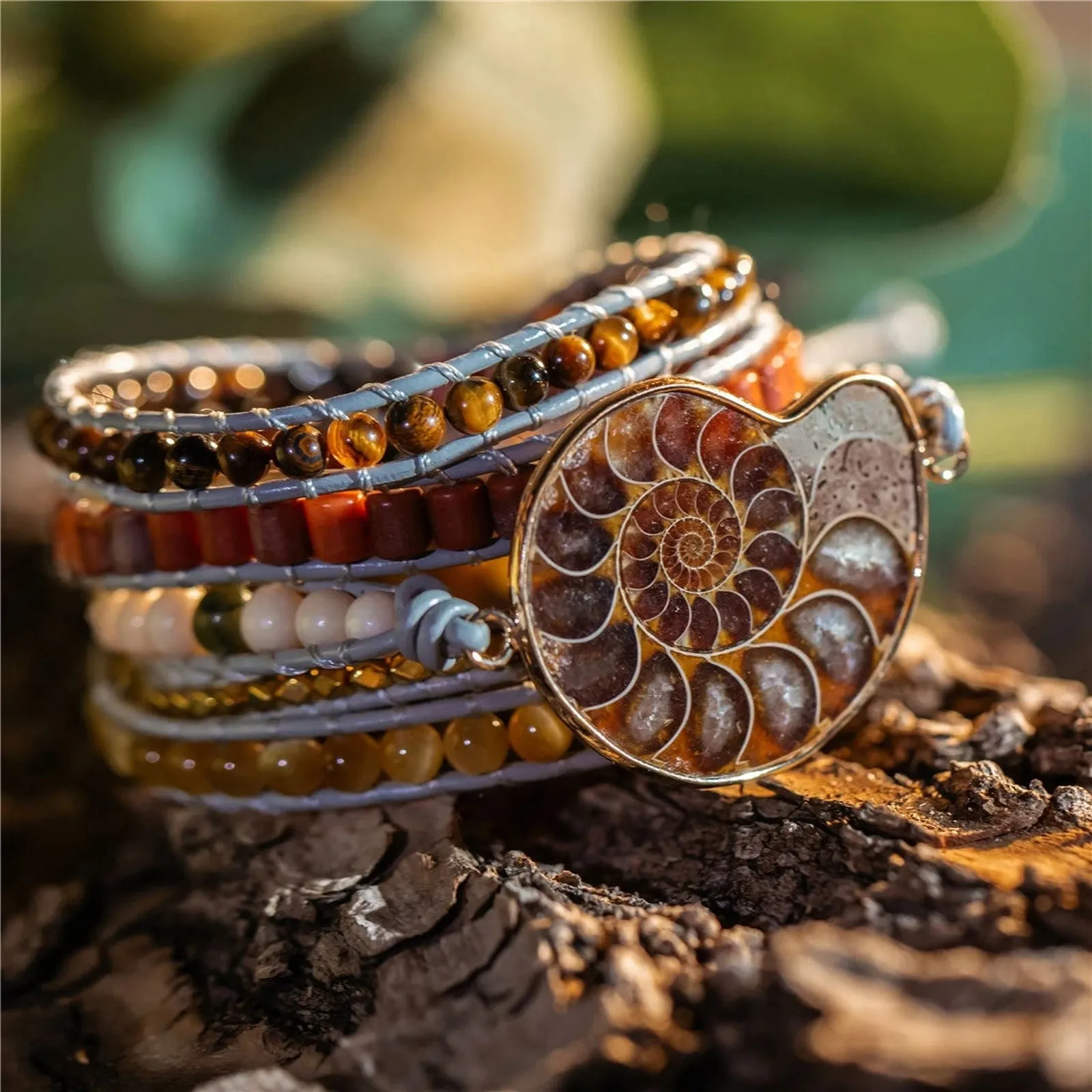 Shellstone Wrap Bracelet