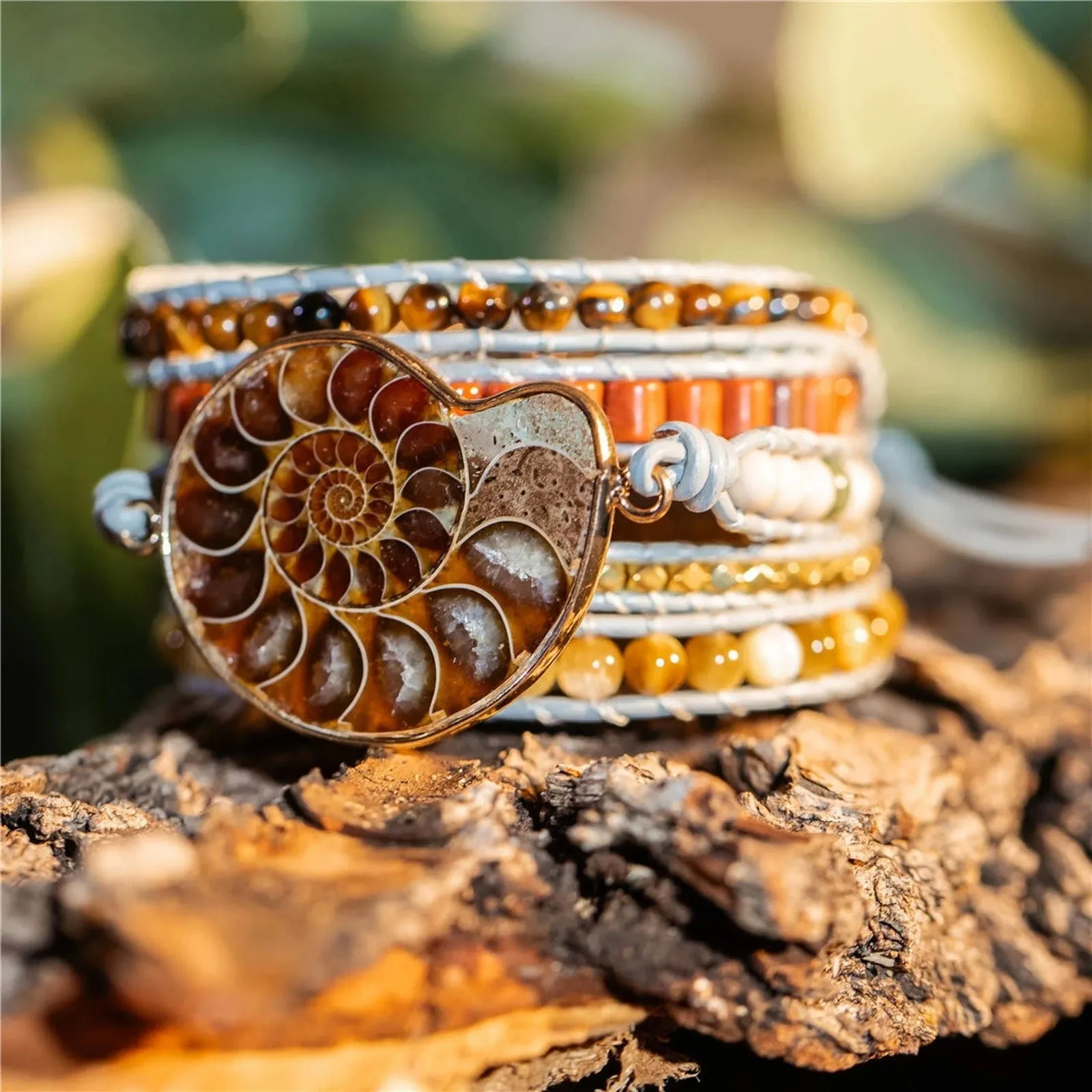 Shellstone Wrap Bracelet