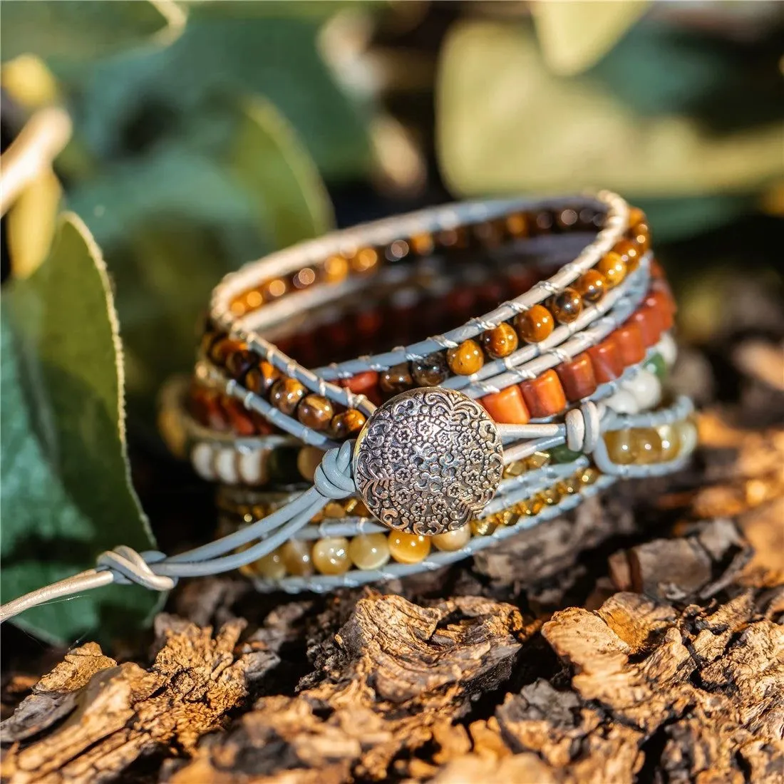 Shellstone Wrap Bracelet