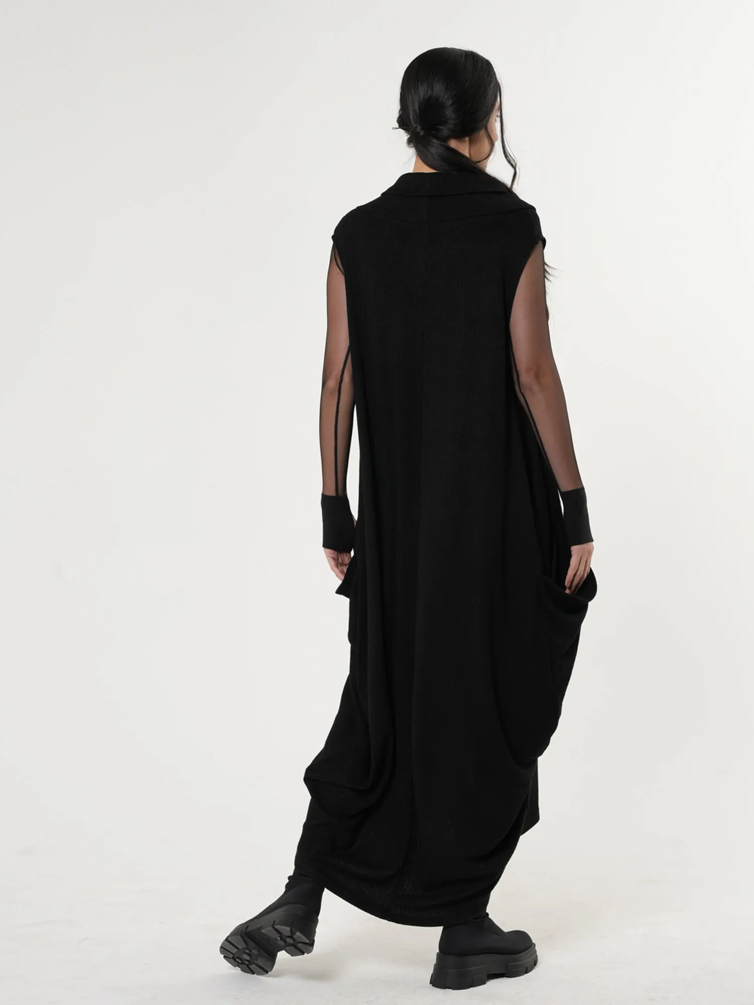 Sleeveless Long Knitted Dress