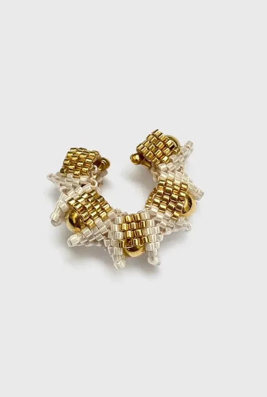 Star Shaped Beaded Earcuff