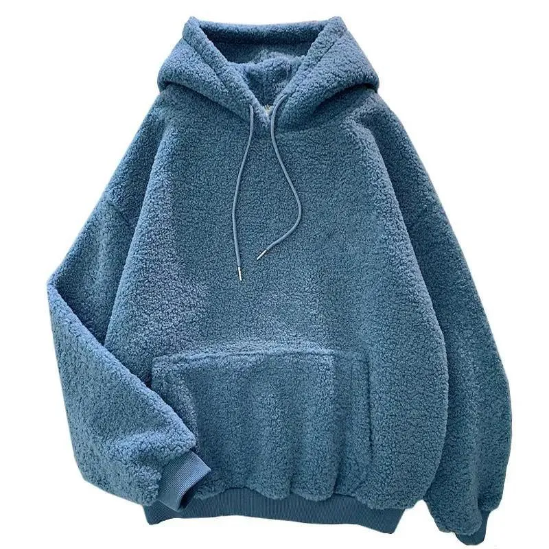 Stay Warm & Stylish: Blue Velvet Cashmere Hoodie - Winter Fashion Essential