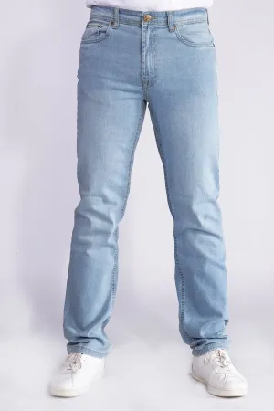 Straight Fit Light Wash Jeans - W21 - MDJ003R