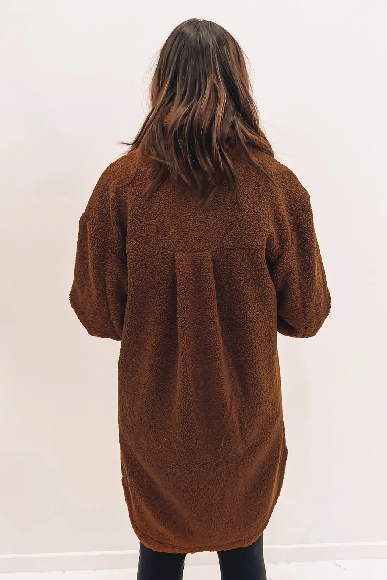 Tessa Teddy Shacket Brown