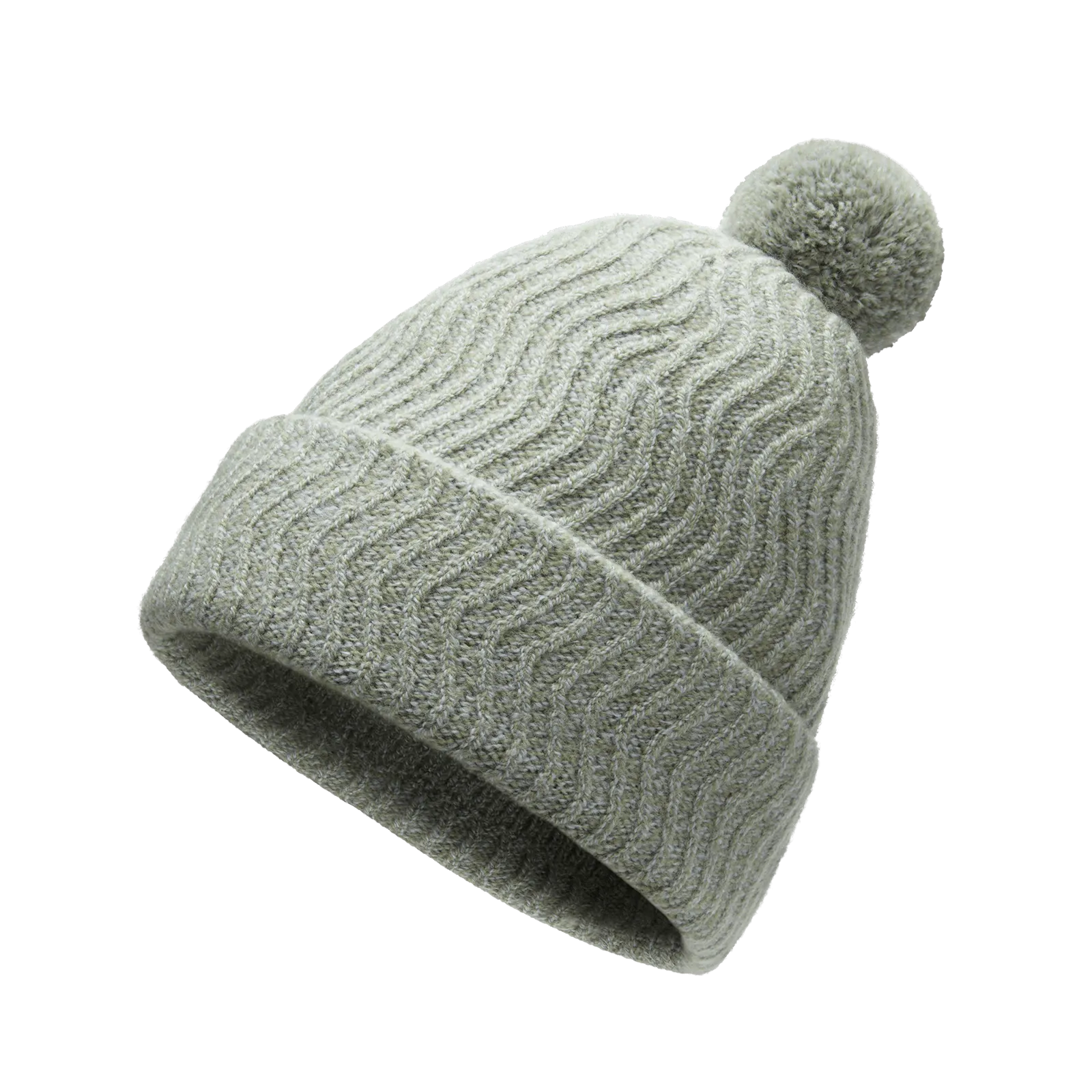 The Pom Beanie - Juniper Marl