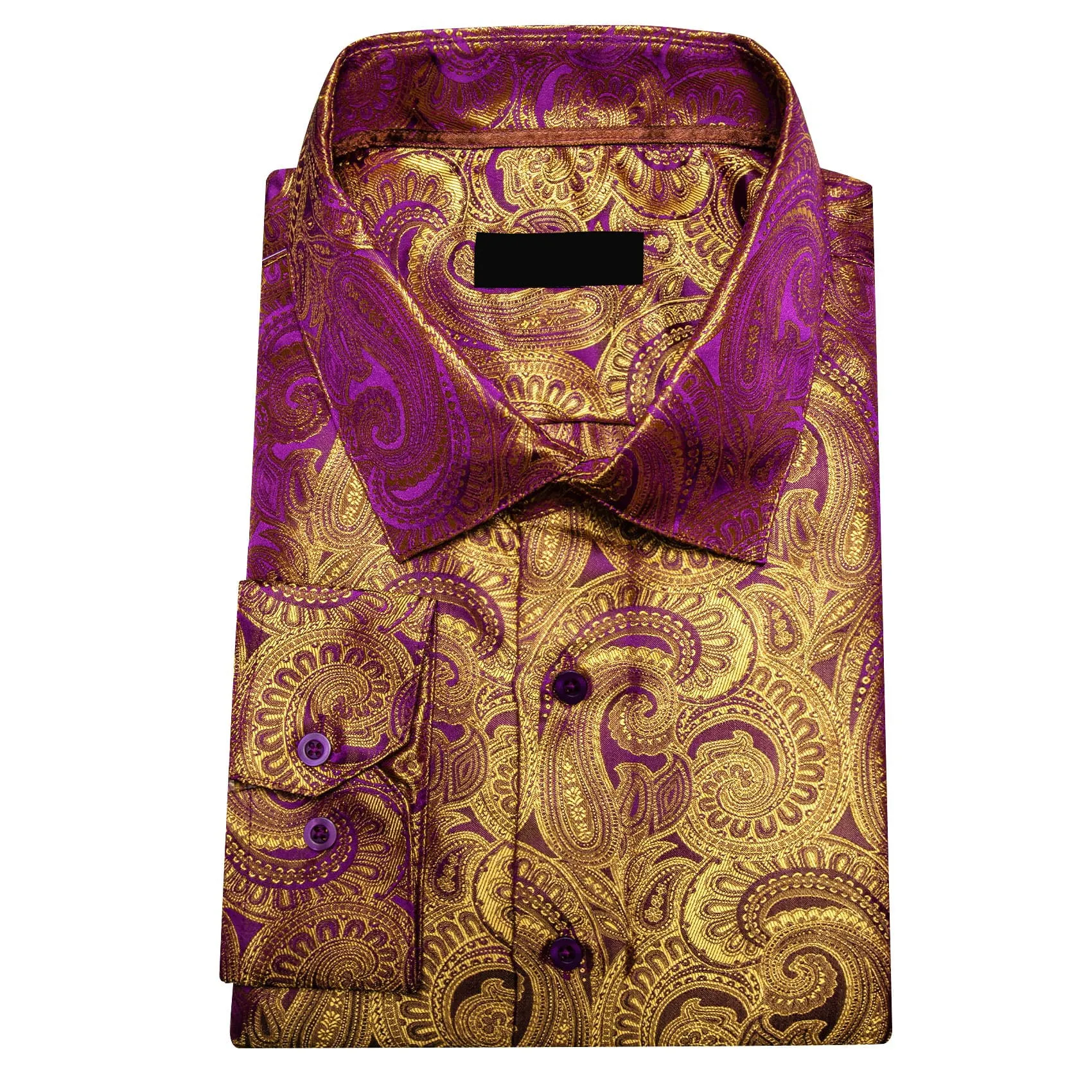 Ties2you Work Shirt Tortilla Brown Paisley Silk Mens Button Down Long Sleeve Dress Shirt Top