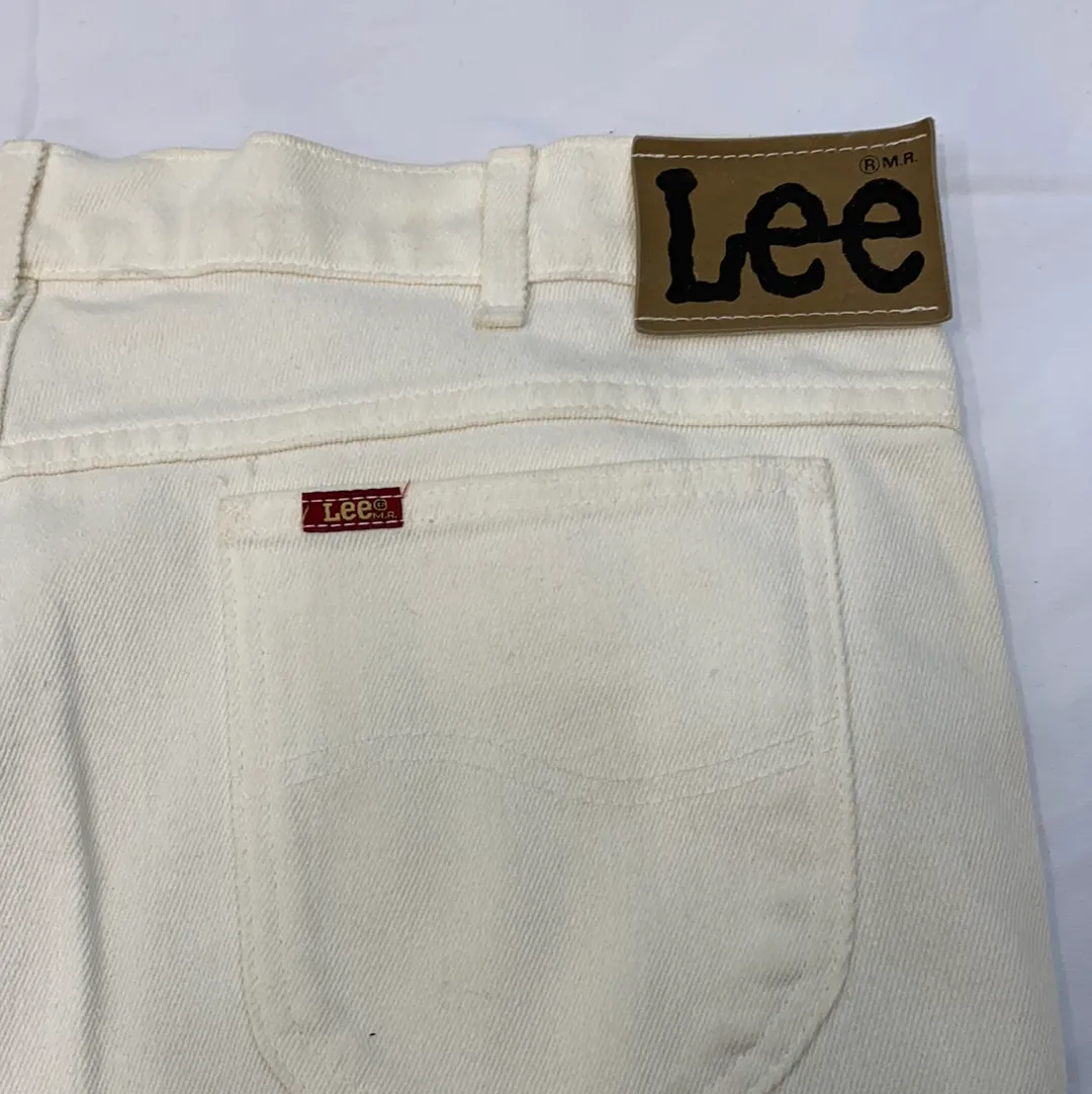 Vintage Lee Cream Denim Pants - W44