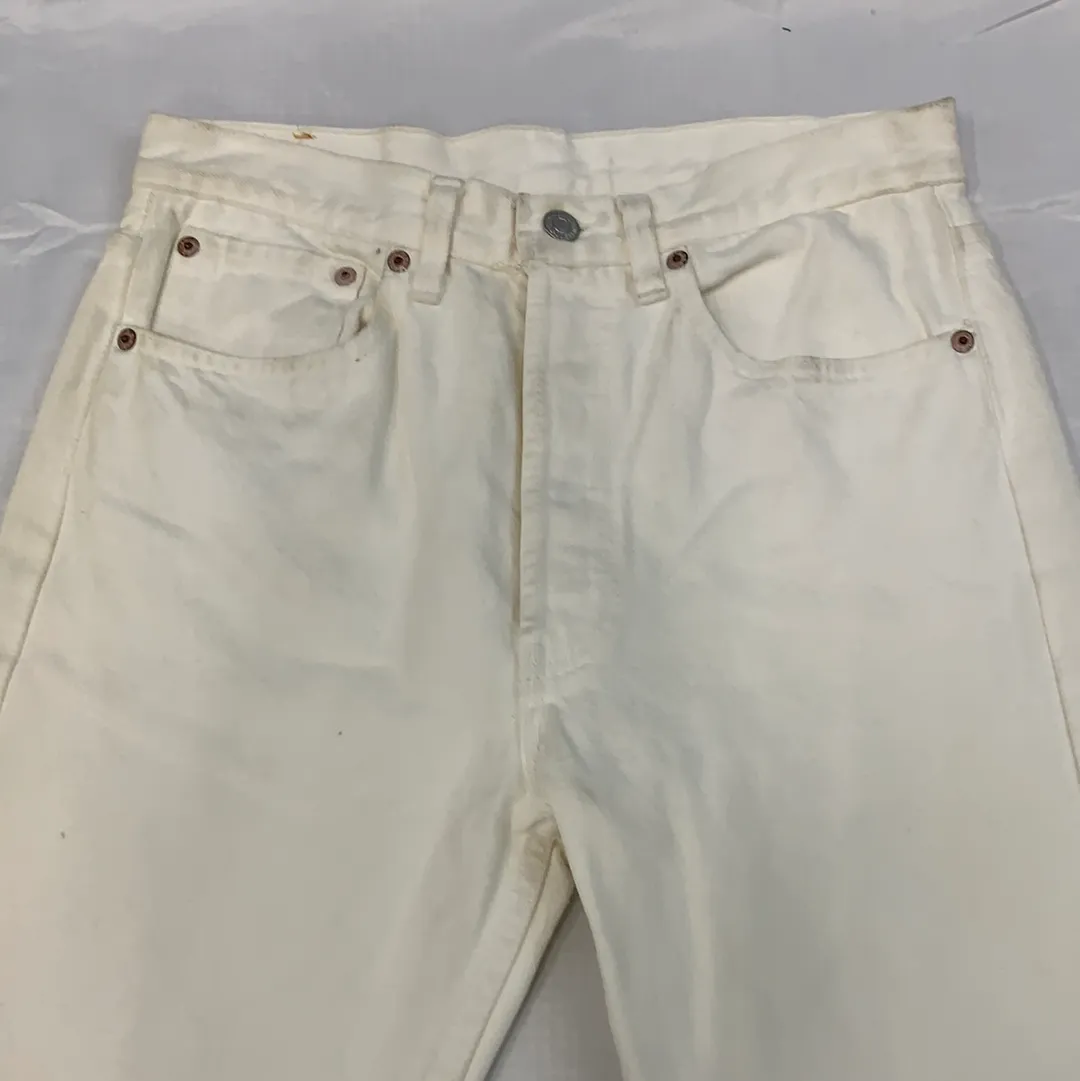 Vintage Levi’s 501 Denim Cream - 31in