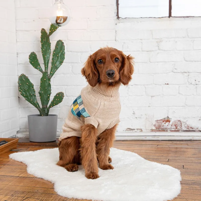 Winter Sailor Sweater - Oatmeal Mix: Stylish Warmth for Dogs