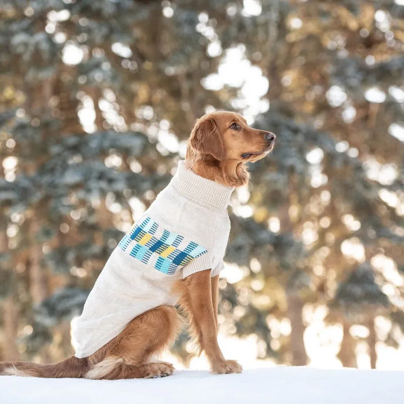 Winter Sailor Sweater - Oatmeal Mix: Stylish Warmth for Dogs