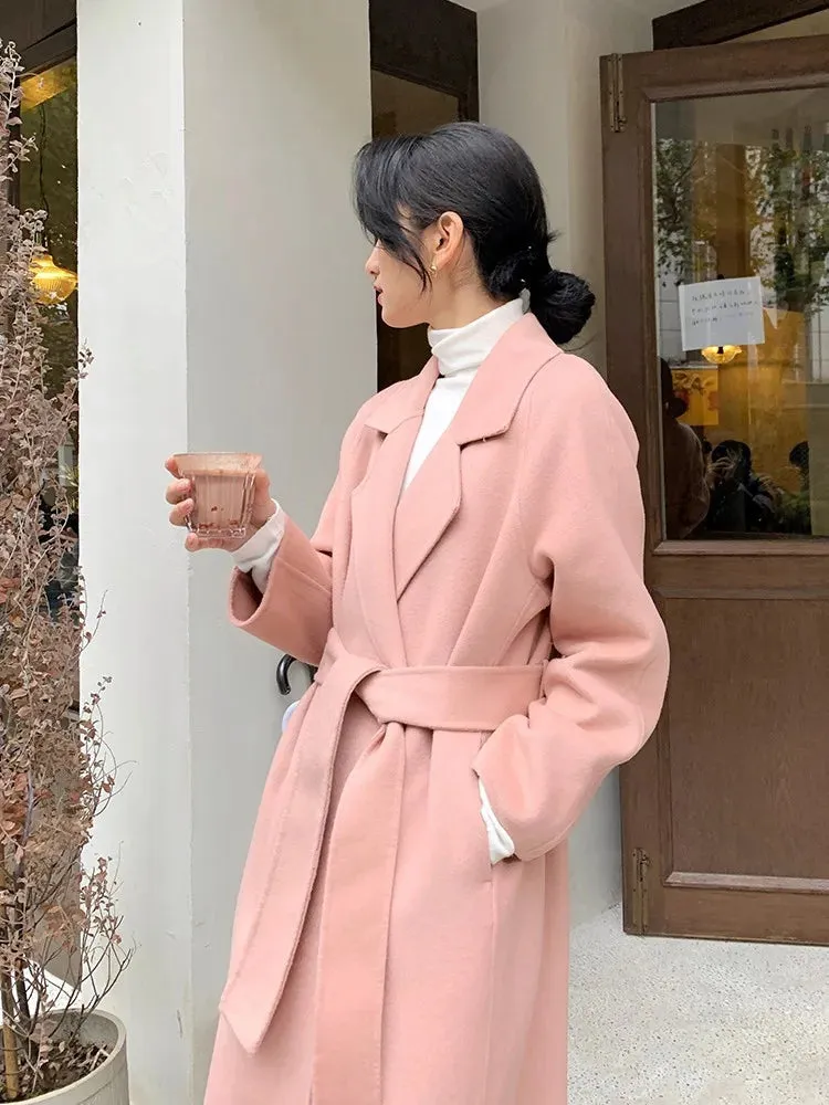 Women's Cashmere Double-Faced Long Coat