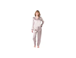 Women's Taupe Mulberry Silk Pajama Set